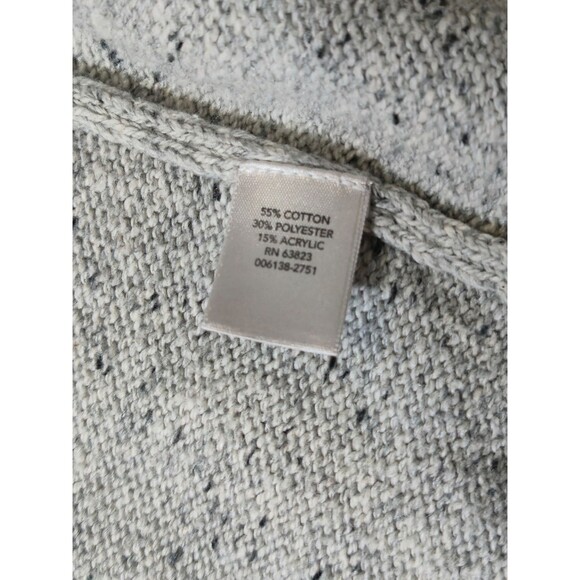 Christopher & Banks Womens Sweater Vest Full zip Size Large Gray - Picture 4 of 5